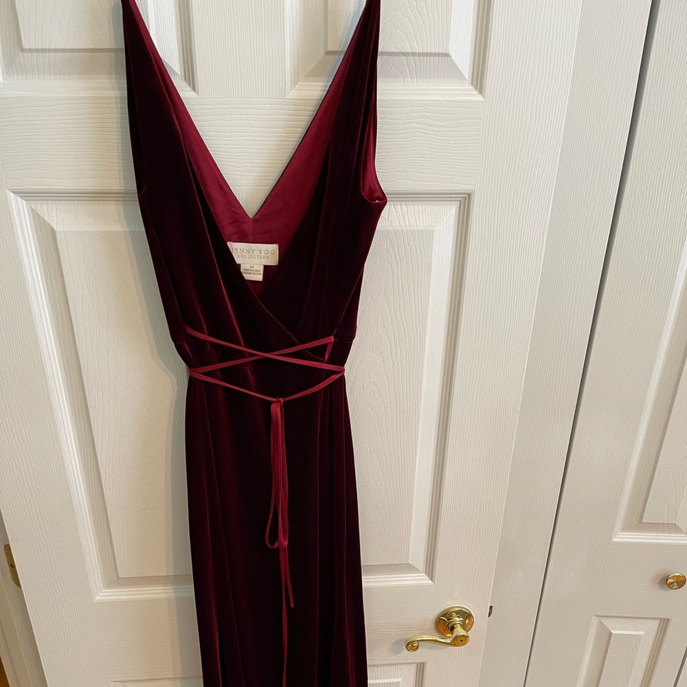 Jenny Yoo Andi Dress Dark Berry women’s size 14